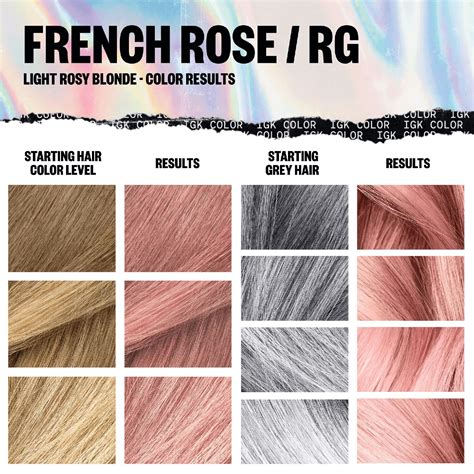 french rose hair color|IGK Permanent Color Kit .